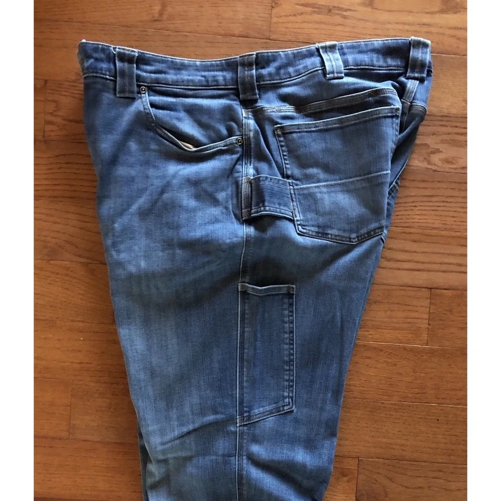 Duluth Trading Co Flex Ballroom Jeans Blue Denim Mens 40x34 New Without Tags